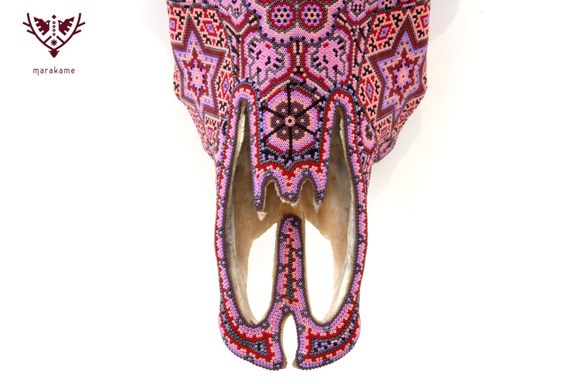 Kuhschädel Huichol Art - Maye Hikuri - Huichol Art - Marakame