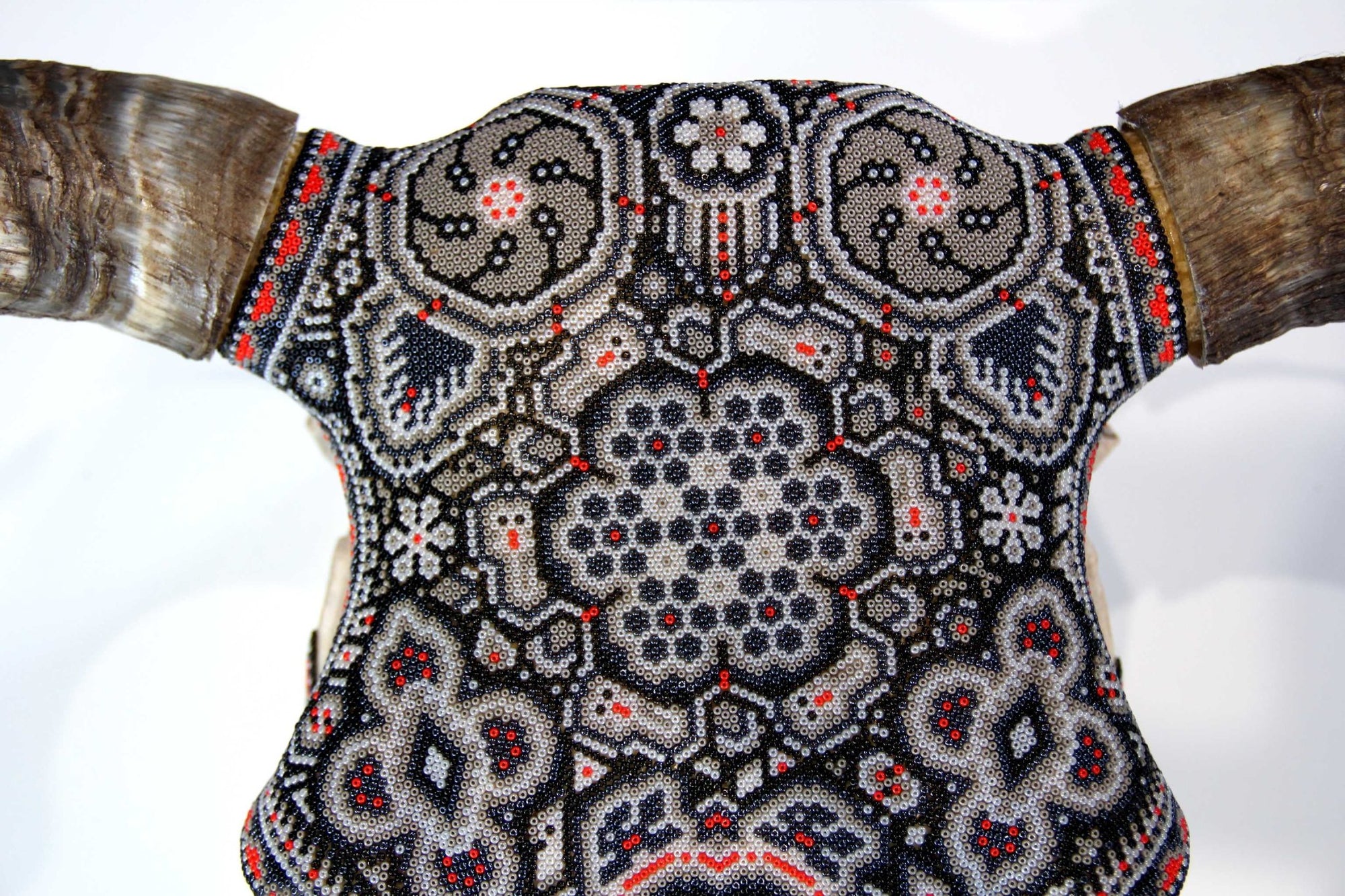 Cow Skull Huichol Art - Pariya - Huichol Art - Marakame