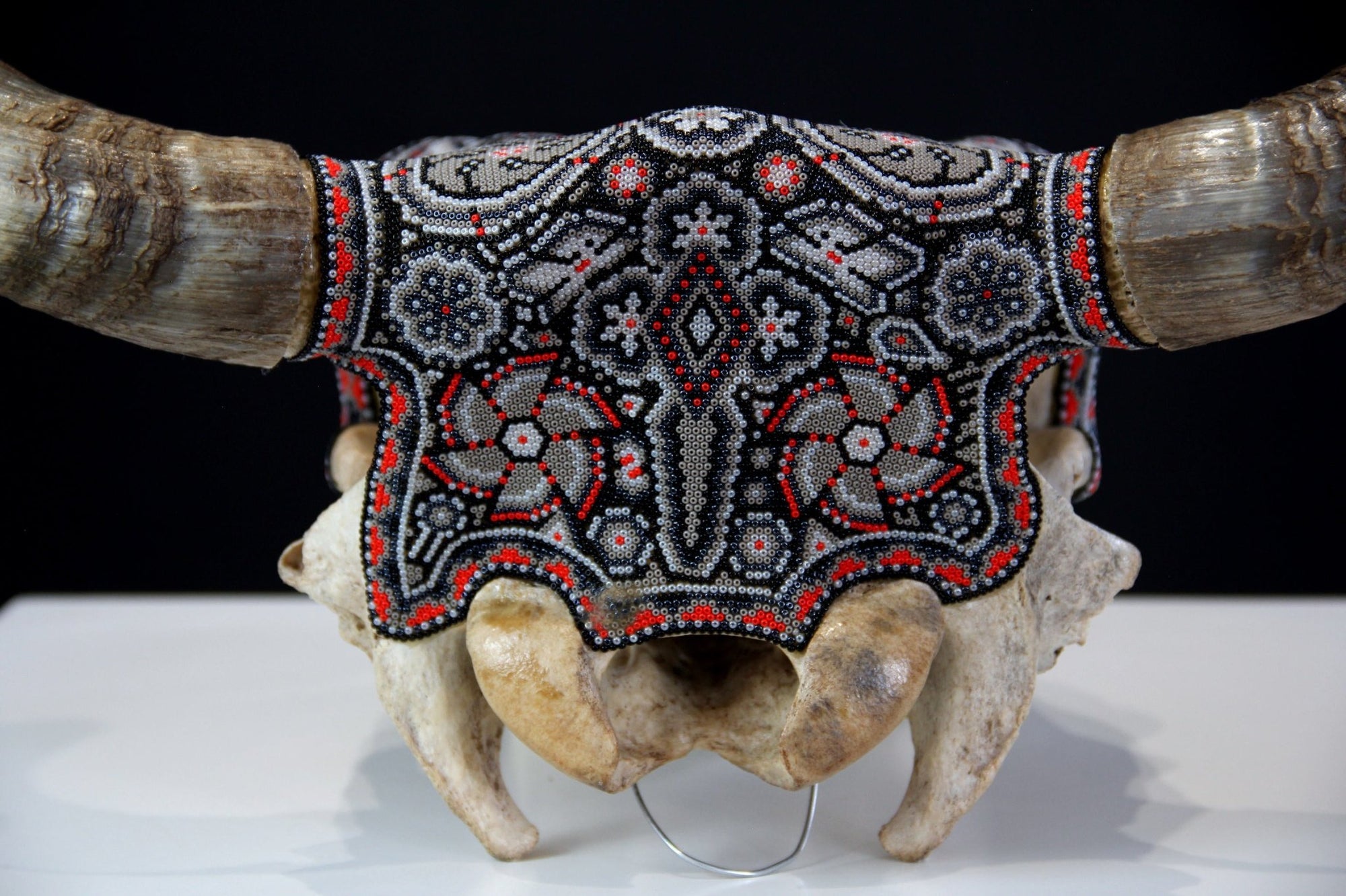 Cow Skull Huichol Art - Pariya - Huichol Art - Marakame