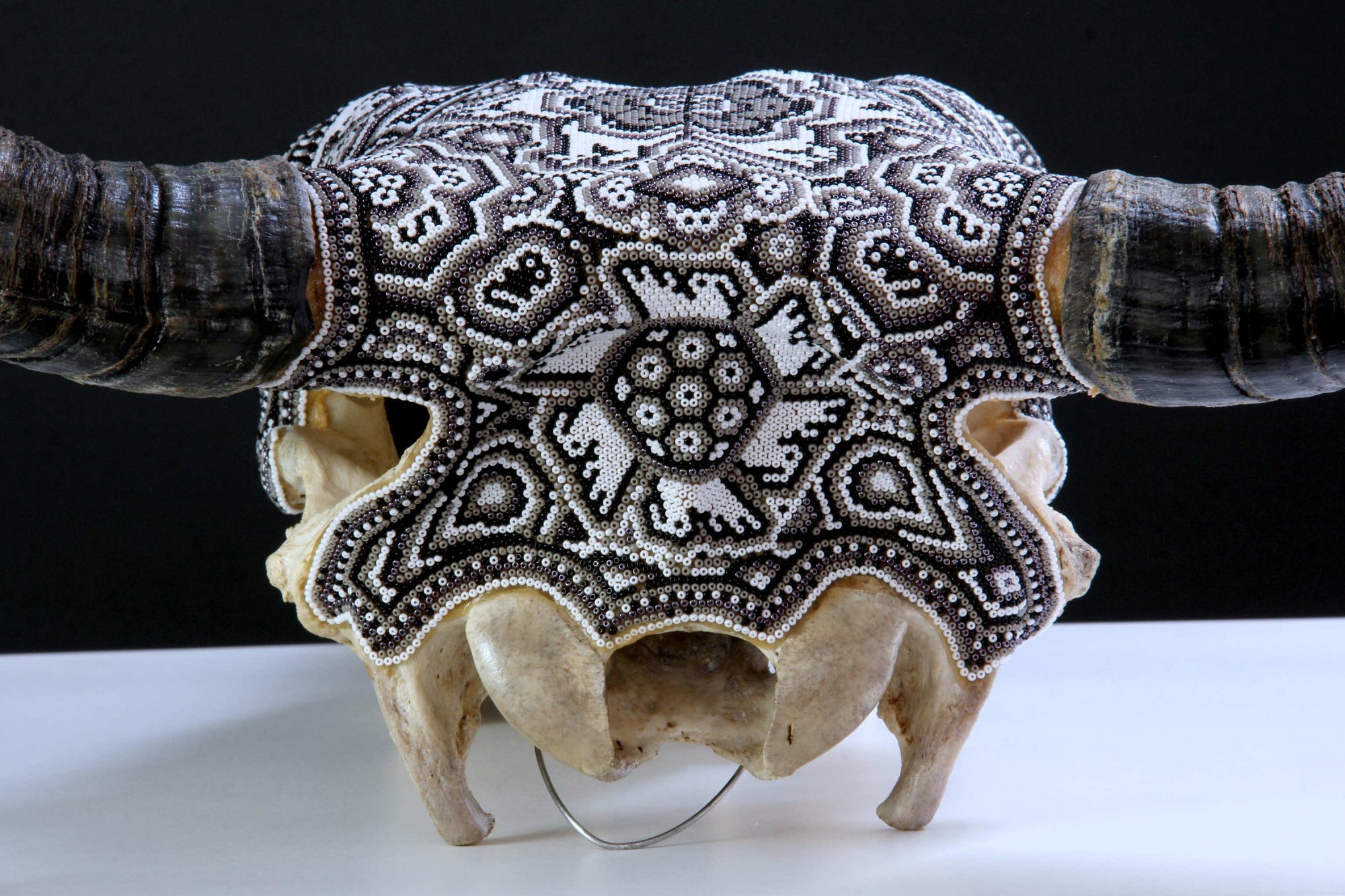 Cow Skull Huichol Art - Teká - Huichol Art - Marakame