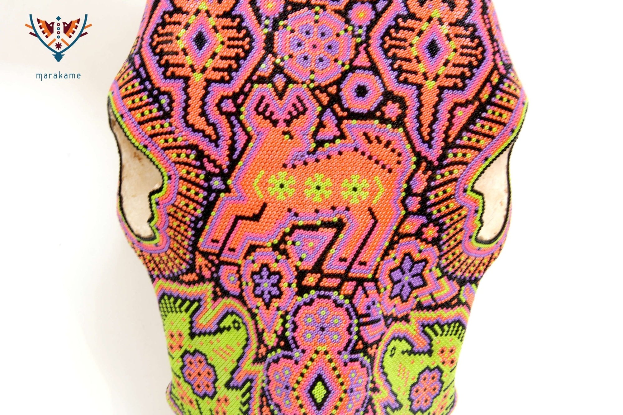 Kuhschädel Huichol Art - Tseriakame - Huichol Art - Marakame