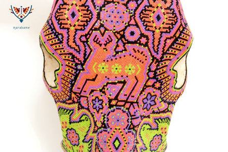 Kuhschädel Huichol Art - Tseriakame - Huichol Art - Marakame