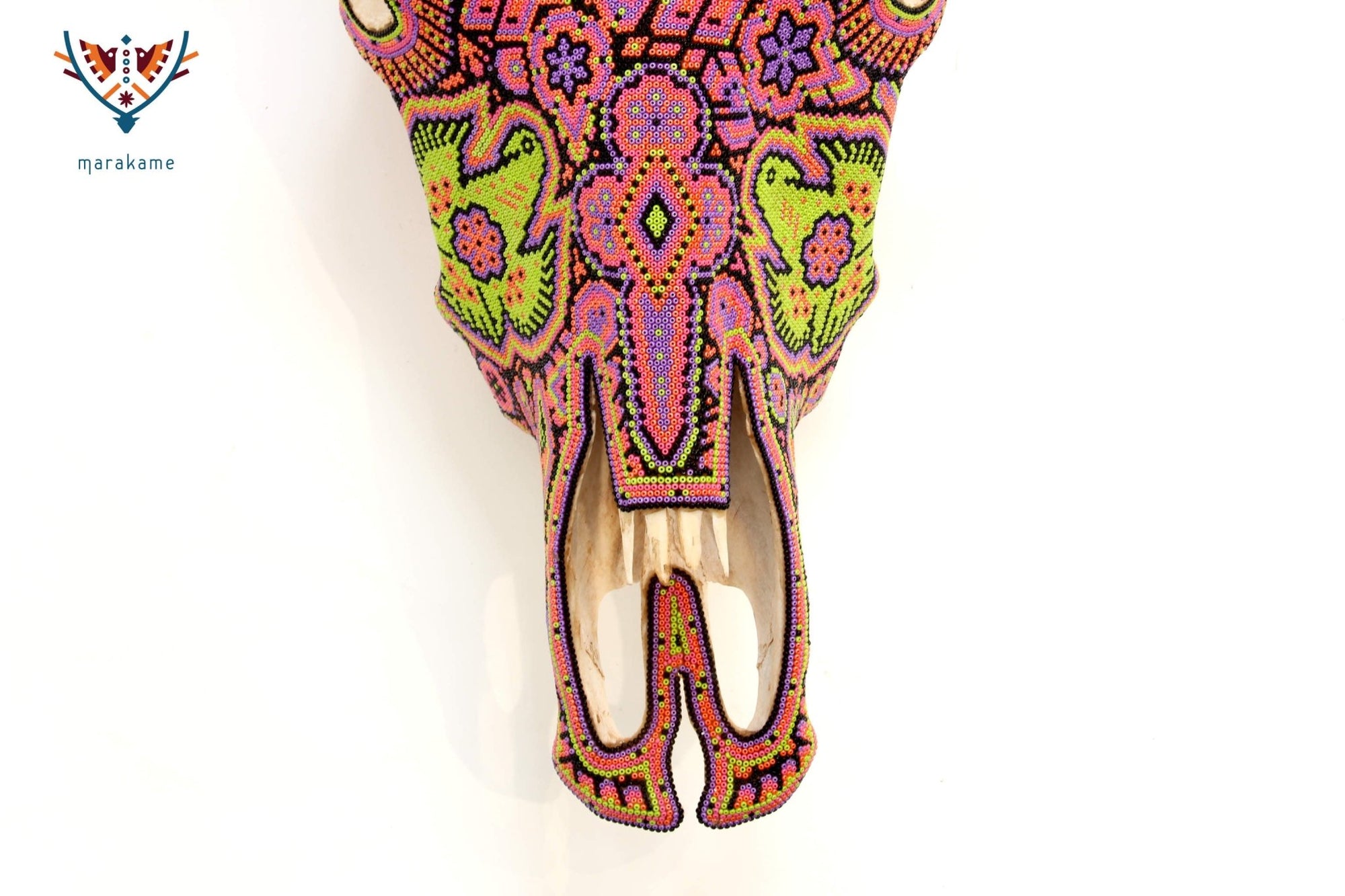 Kuhschädel Huichol Art - Tseriakame - Huichol Art - Marakame