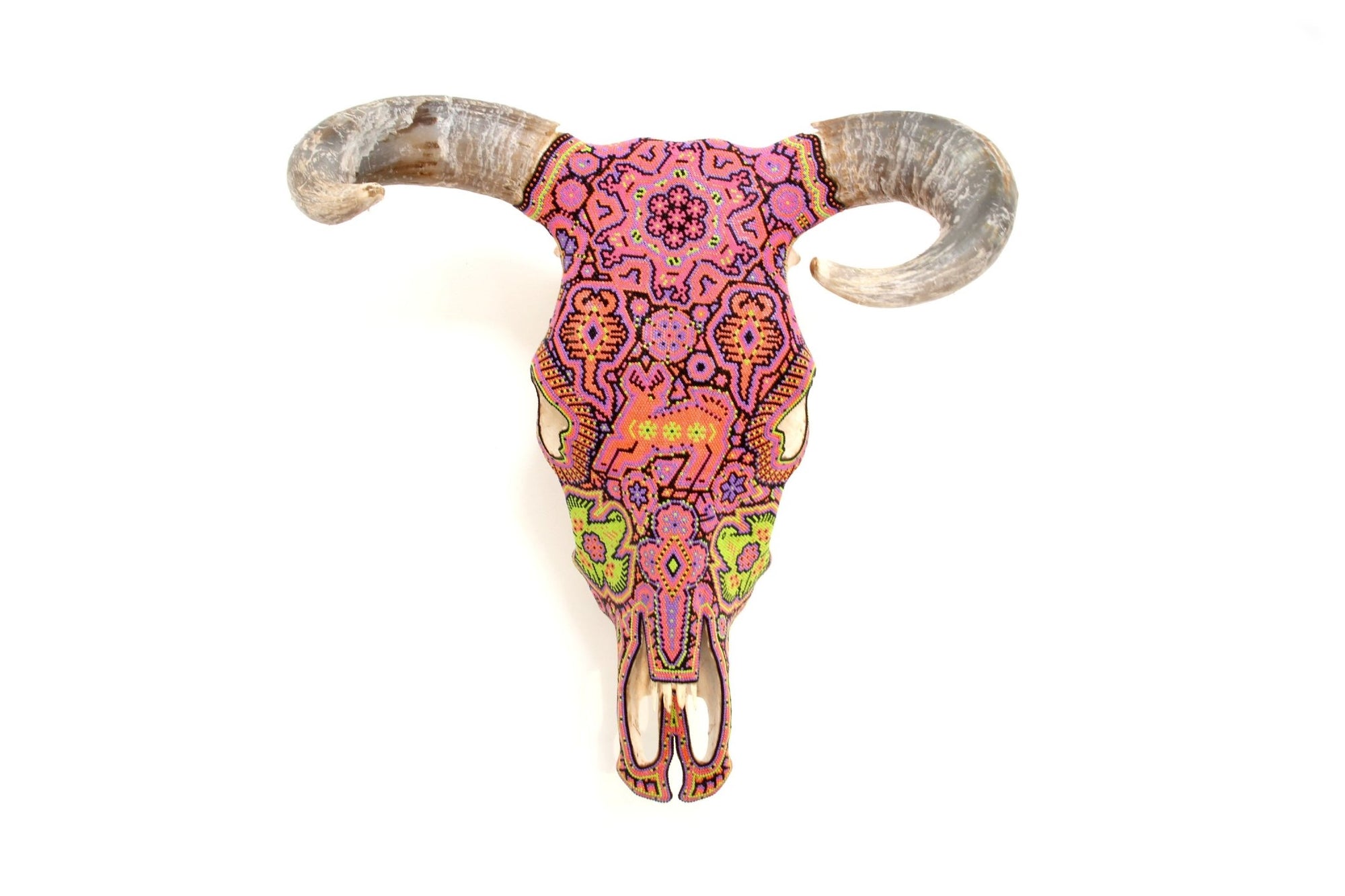 Kuhschädel Huichol Art - Tseriakame - Huichol Art - Marakame