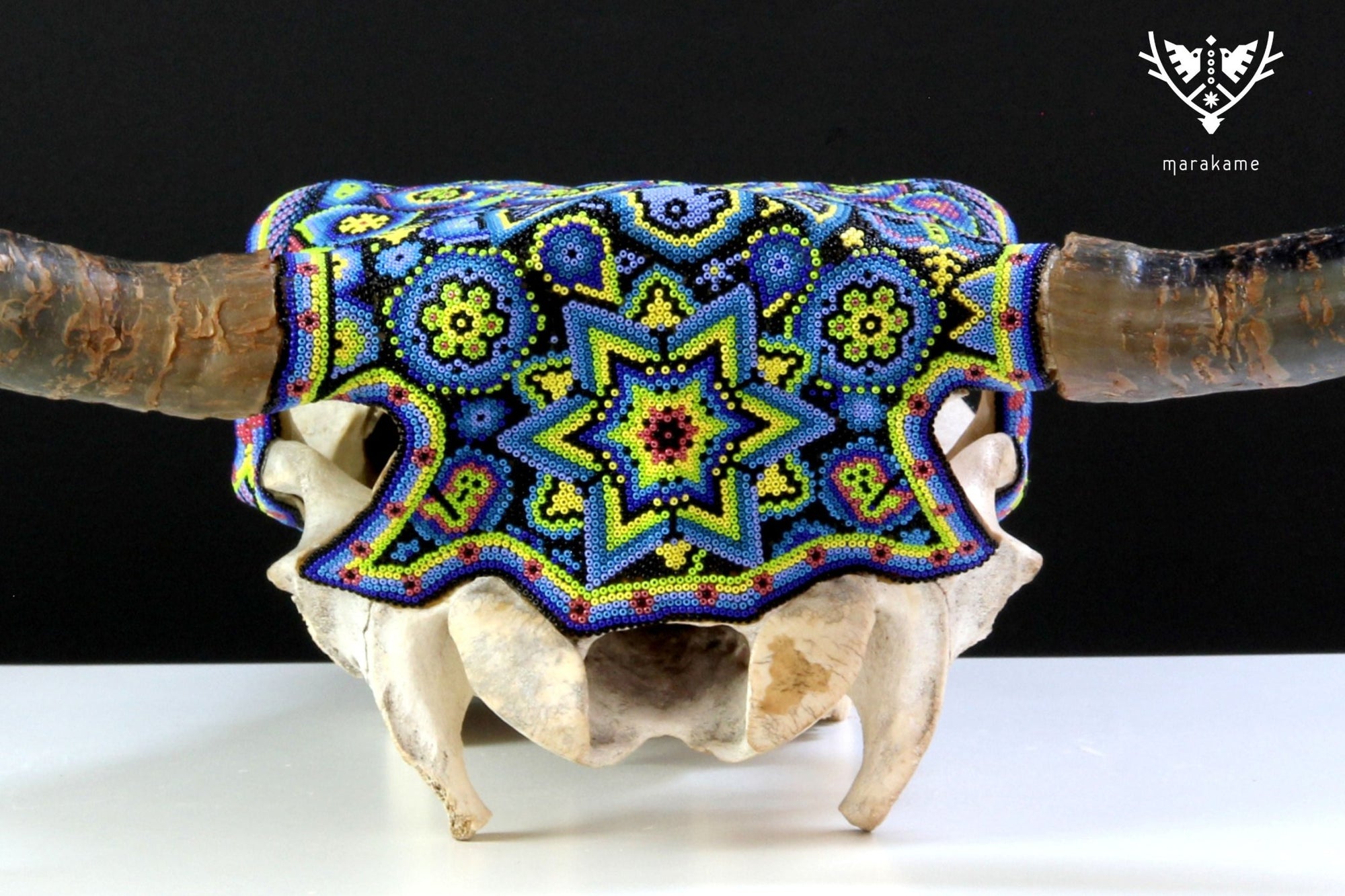 Cow Skull Huichol Art - Wexikia - Huichol Art - Marakame