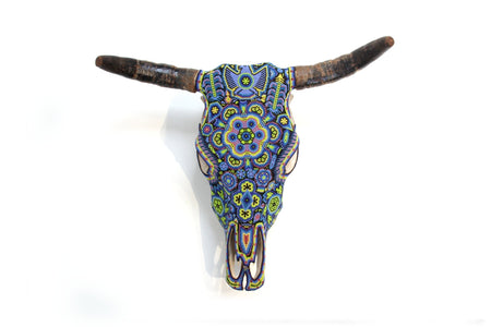 Cow Skull Huichol Art - Wexikia - Huichol Art - Marakame