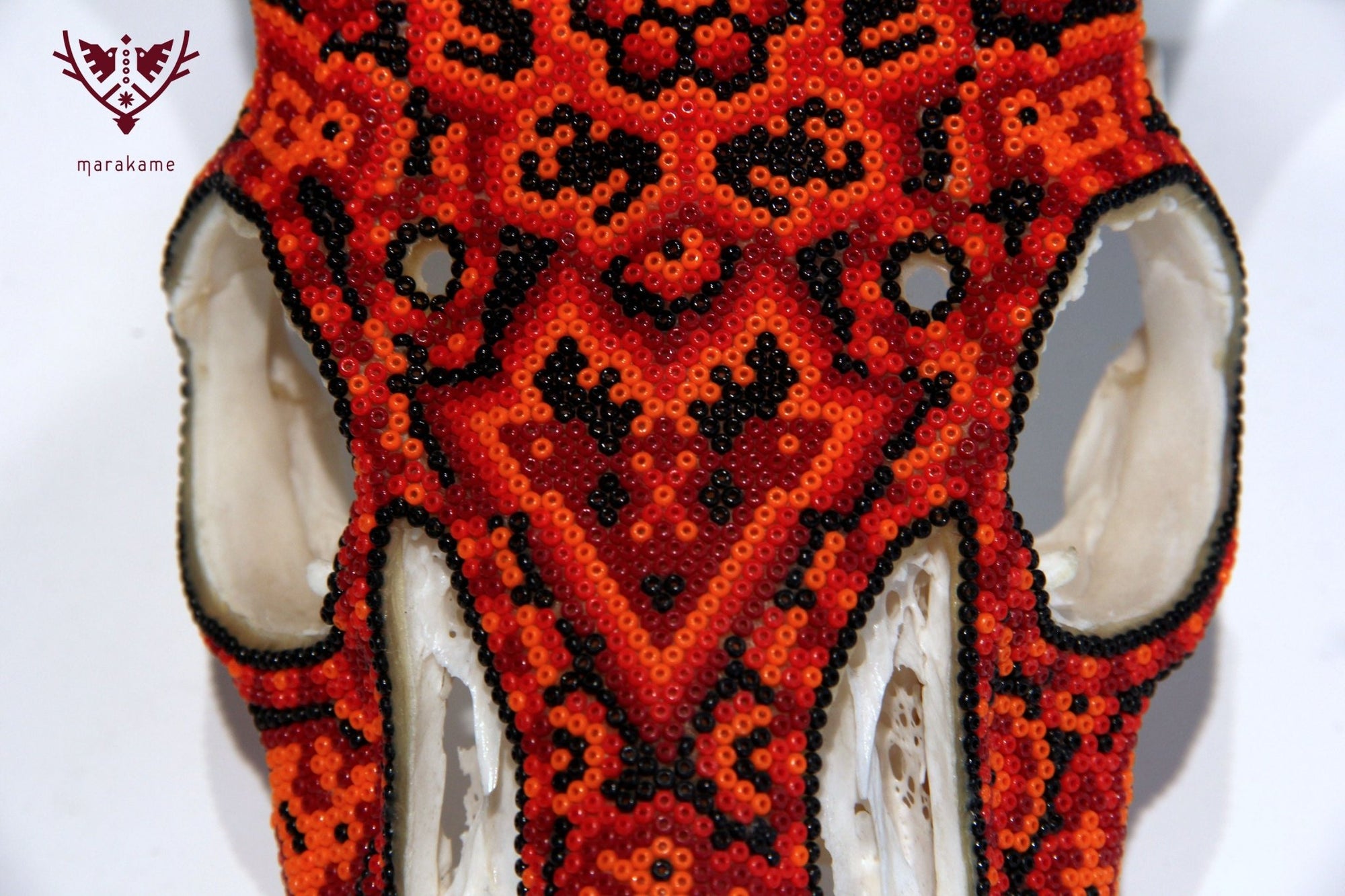 Huichol-Hirschschädel - Ciyé - Huichol-Kunst - Marakame