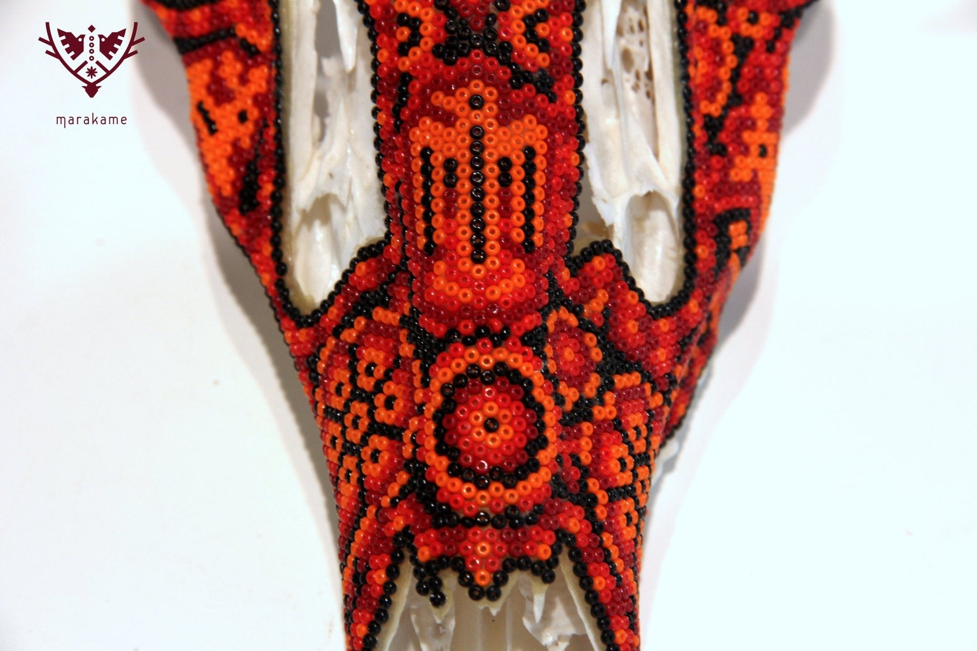 Huichol-Hirschschädel - Ciyé - Huichol-Kunst - Marakame
