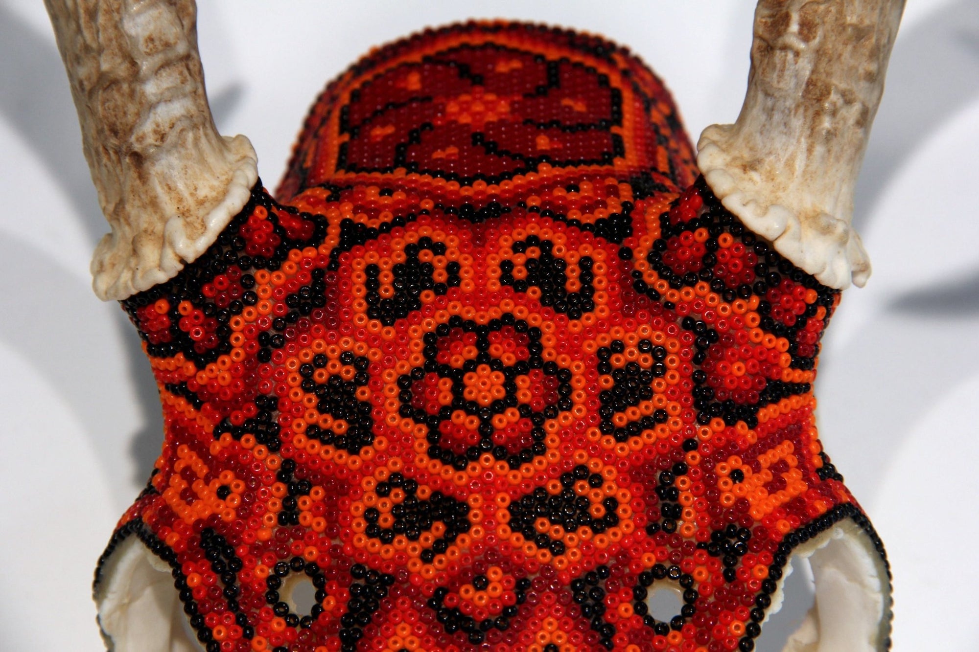 Huichol-Hirschschädel - Ciyé - Huichol-Kunst - Marakame
