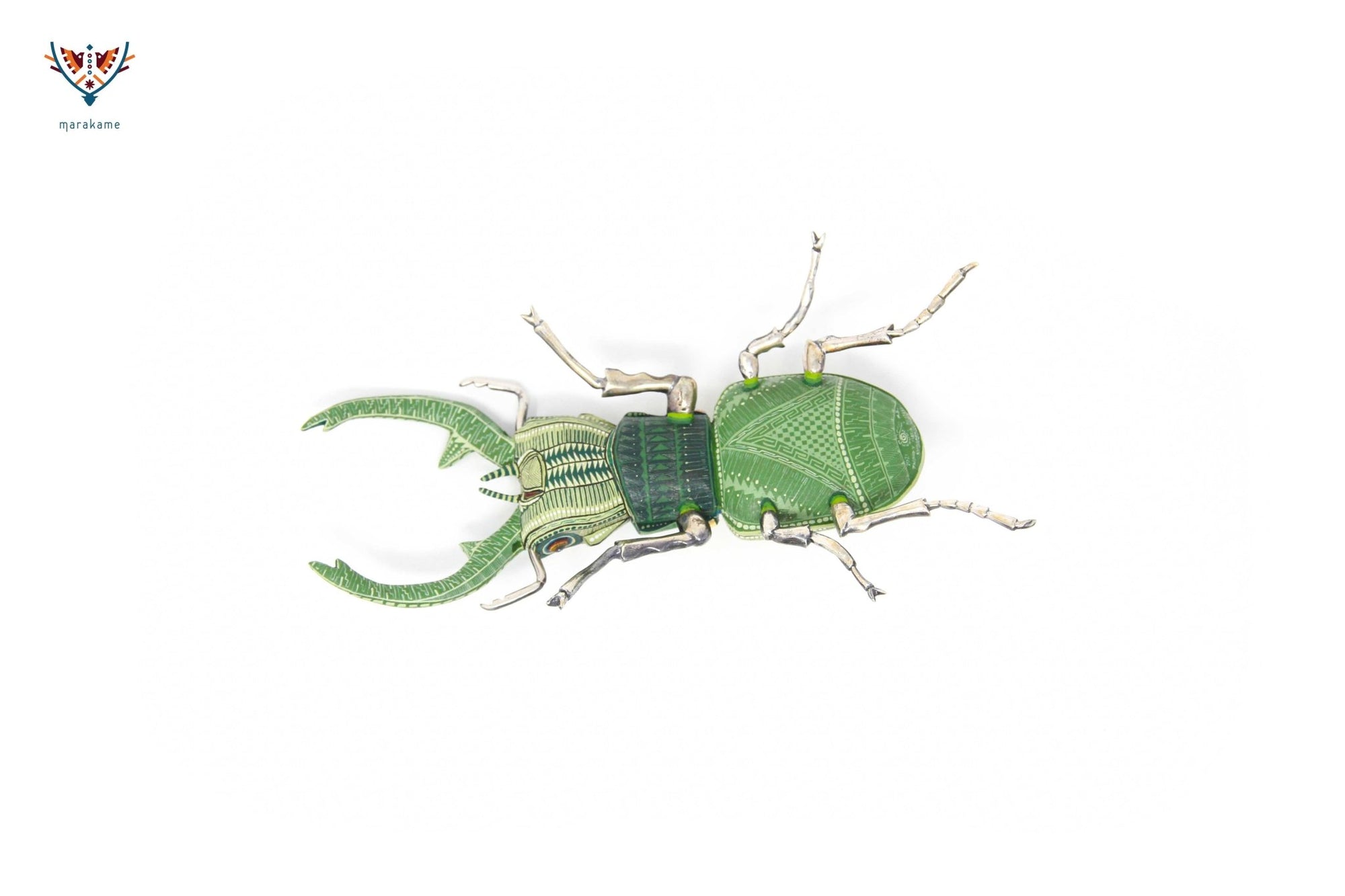 Escarabajo hembra - Witol yee V - Arte Huichol - Marakame