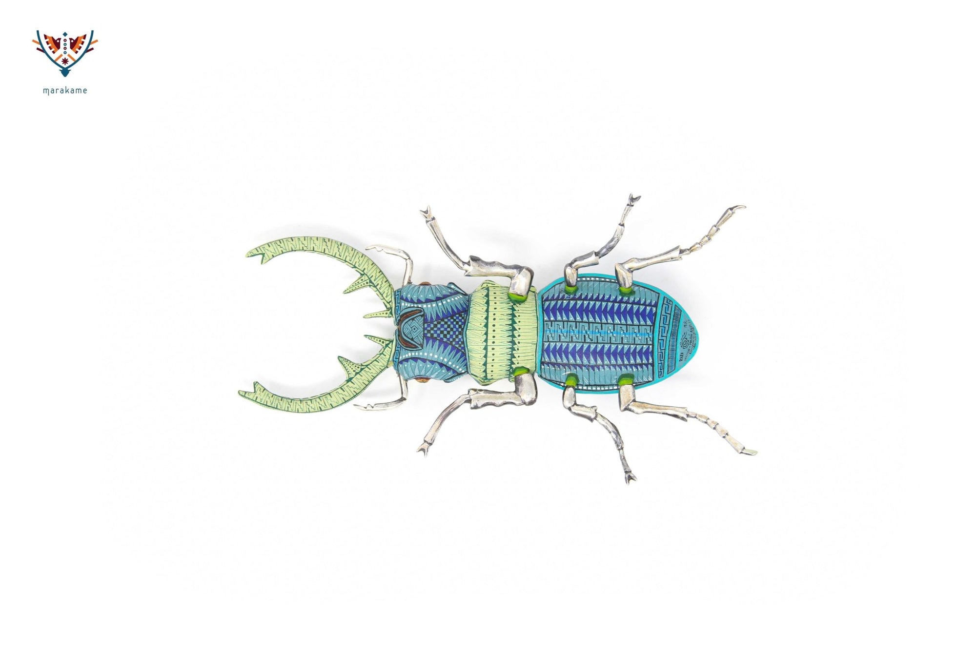 Escarabajo hembra - Witol yee VI - Arte Huichol - Marakame