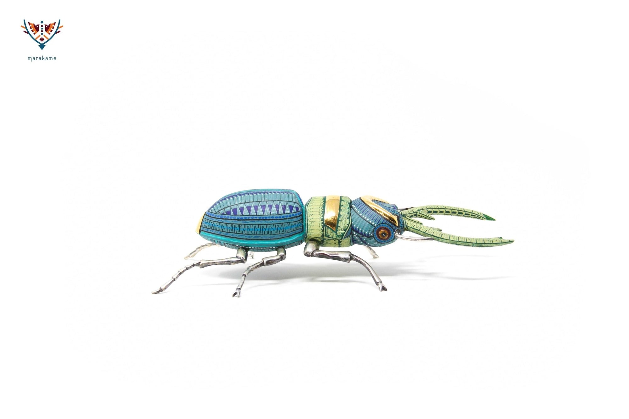 Escarabajo hembra - Witol yee VI - Arte Huichol - Marakame