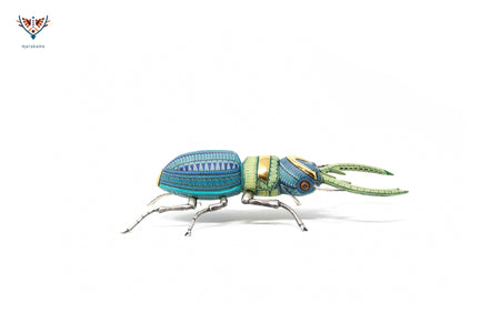 Escarabajo hembra - Witol yee VI - Arte Huichol - Marakame