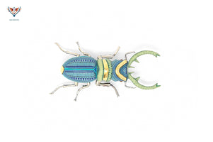 Escarabajo hembra - Witol yee VI - Arte Huichol - Marakame