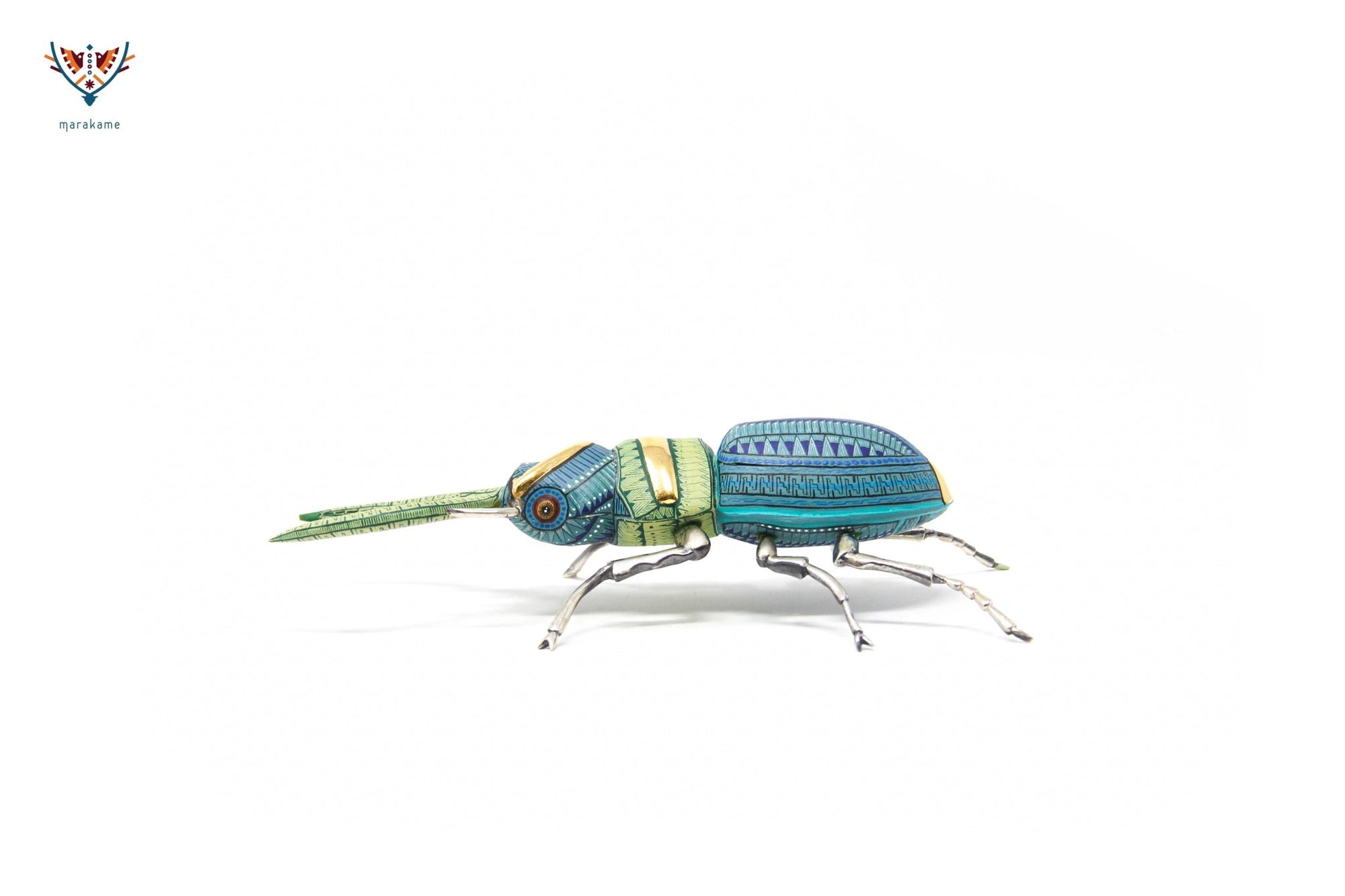 Escarabajo hembra - Witol yee VI - Arte Huichol - Marakame