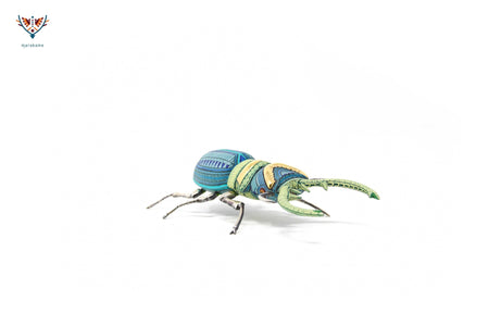 Escarabajo hembra - Witol yee VI - Arte Huichol - Marakame