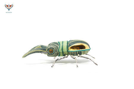 Female Beetle - Witol yee XII - Huichol Art - Marakame
