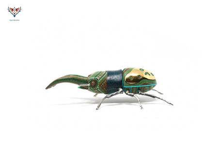 Escarabajo hembra - Witol yee XIII - Arte Huichol - Marakame
