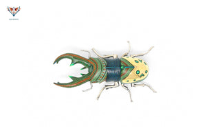 Escarabajo hembra - Witol yee XIII - Arte Huichol - Marakame