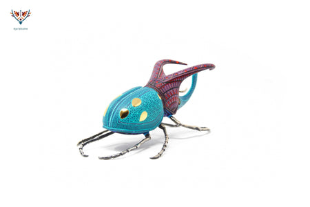 Escarabajo macho - Witol yee mash II - Arte Huichol - Marakame
