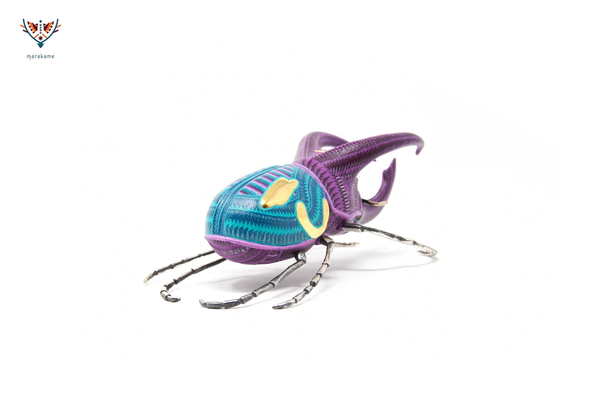 Male beetle - Witol yee mash XIII - Huichol art - Marakame