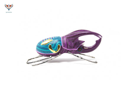 Male beetle - Witol yee mash XIII - Huichol art - Marakame