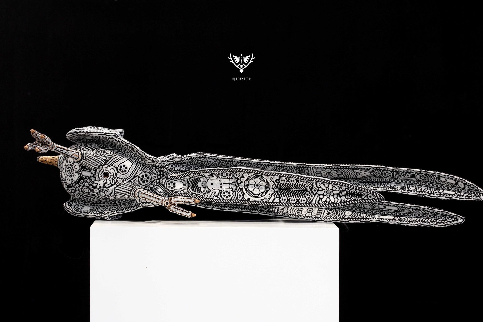 ウイチョル族アート彫刻 - ロードランナー I - ウイチョル族アート - マラカメ
