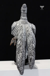 Huichol Art Sculpture - Roadrunner I - Huichol Art - Marakame