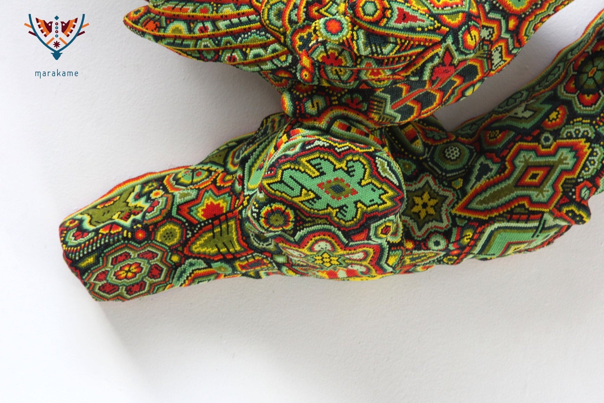 Sculpture Huichol Art - Macaw - Huichol Art - Marakame