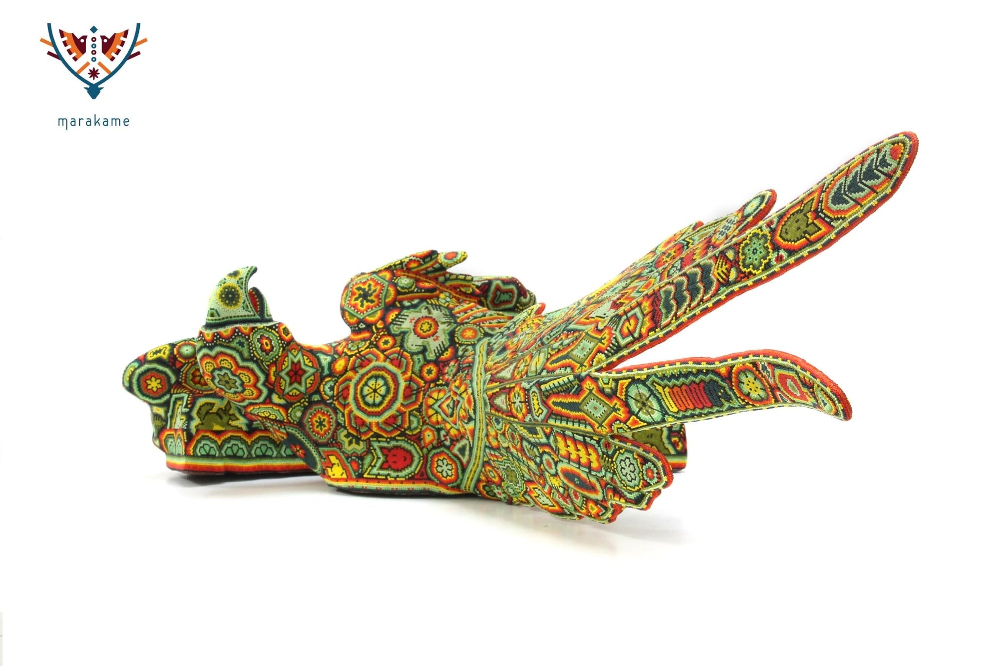 Sculpture Huichol Art - Macaw - Huichol Art - Marakame