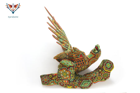 Sculpture Huichol Art - Macaw - Huichol Art - Marakame