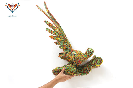 Sculpture Huichol Art - Macaw - Huichol Art - Marakame