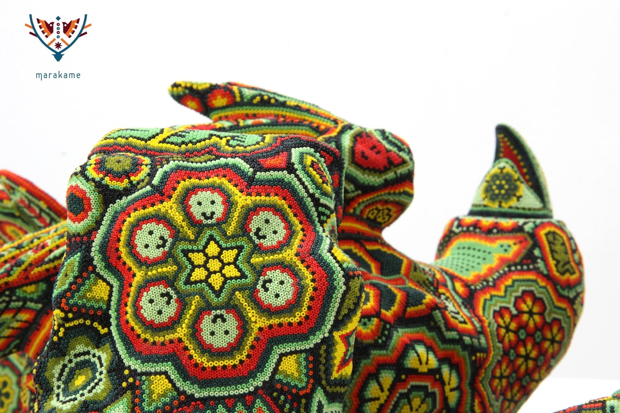 Sculpture Huichol Art - Macaw - Huichol Art - Marakame