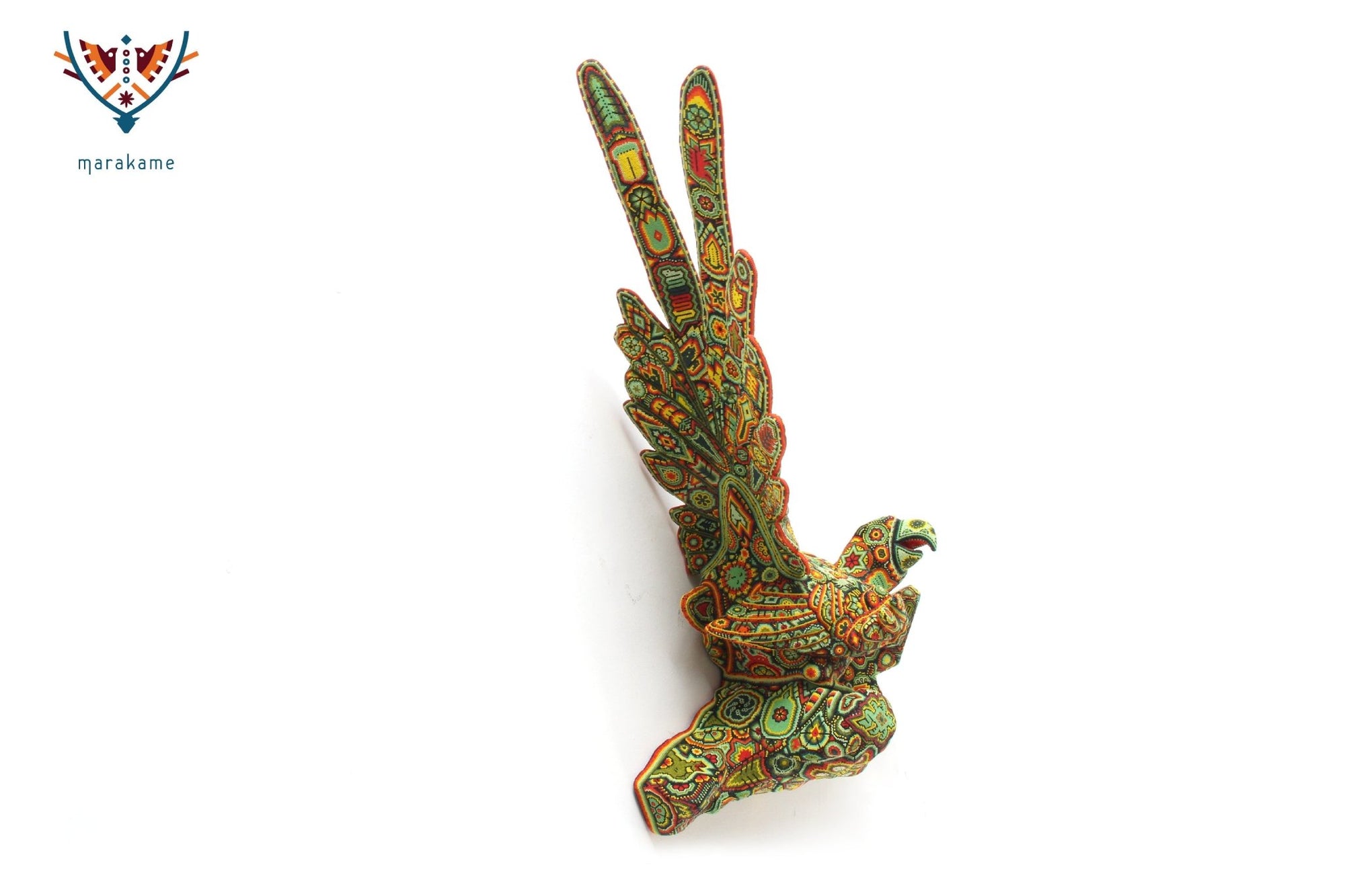 Sculpture Huichol Art - Macaw - Huichol Art - Marakame