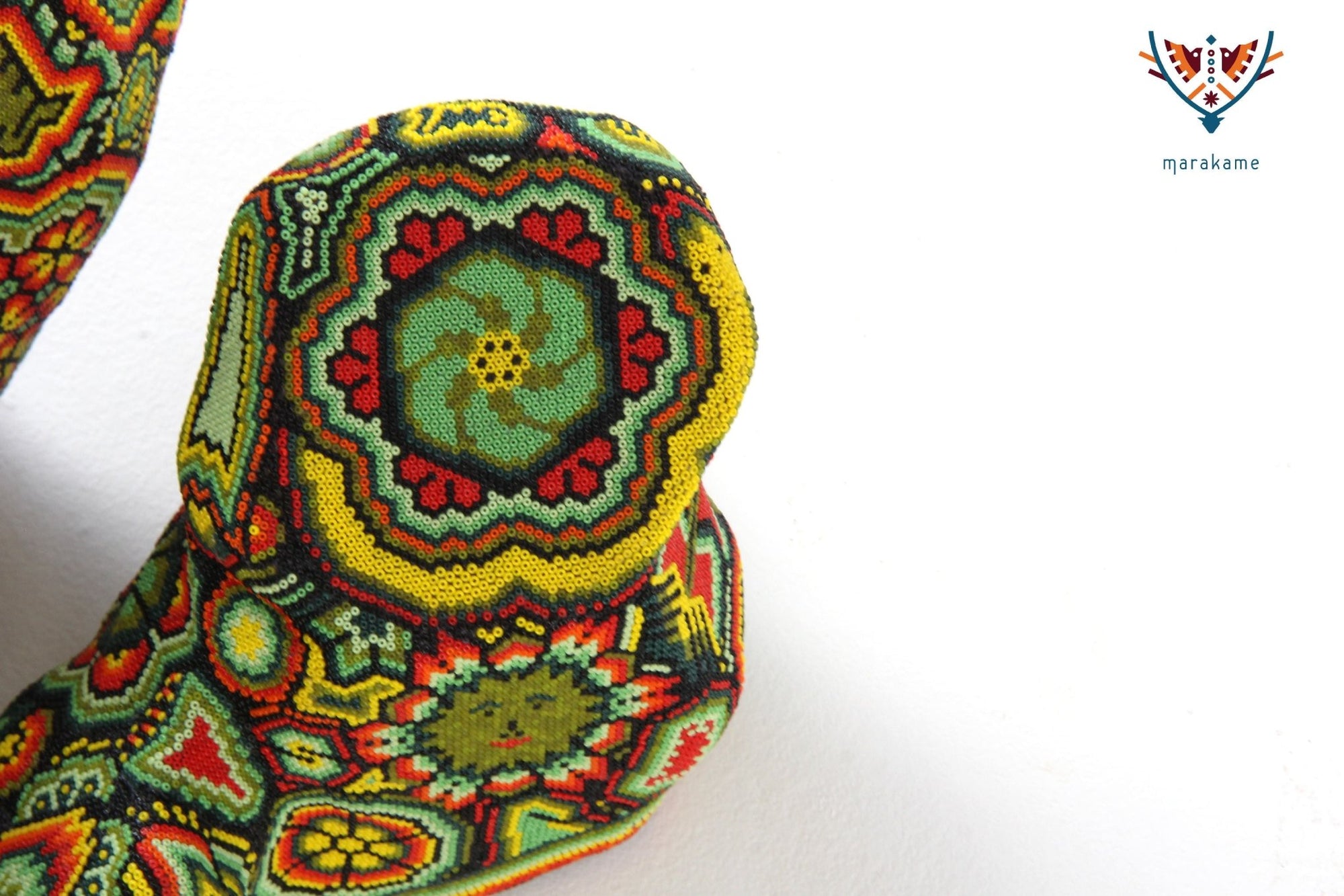 Sculpture Huichol Art - Macaw - Huichol Art - Marakame