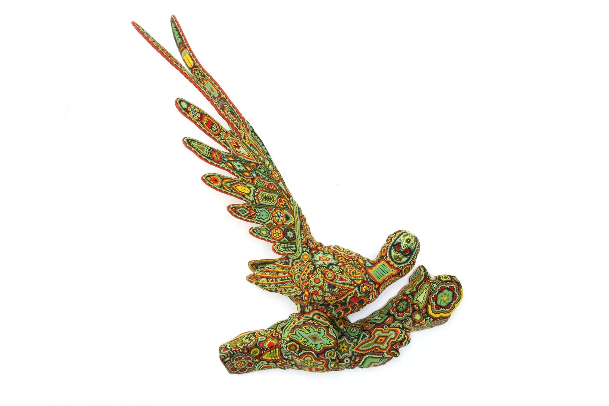 Sculpture Huichol Art - Macaw - Huichol Art - Marakame