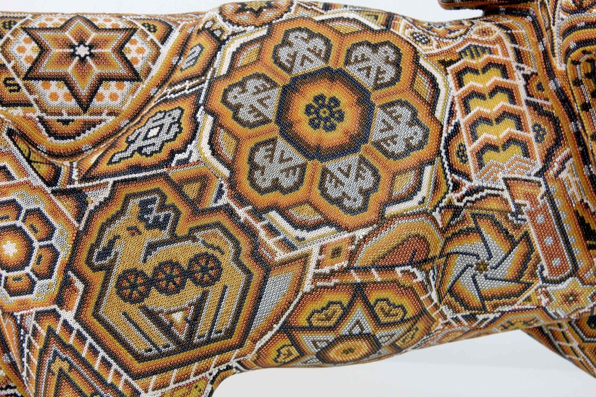 Skulptur Huichol Art - Jaguar - Maye - Huichol Art - Marakame
