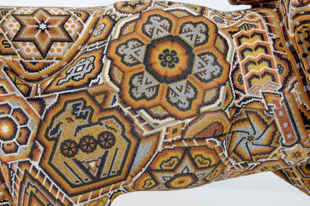 Skulptur Huichol Art - Jaguar - Maye - Huichol Art - Marakame