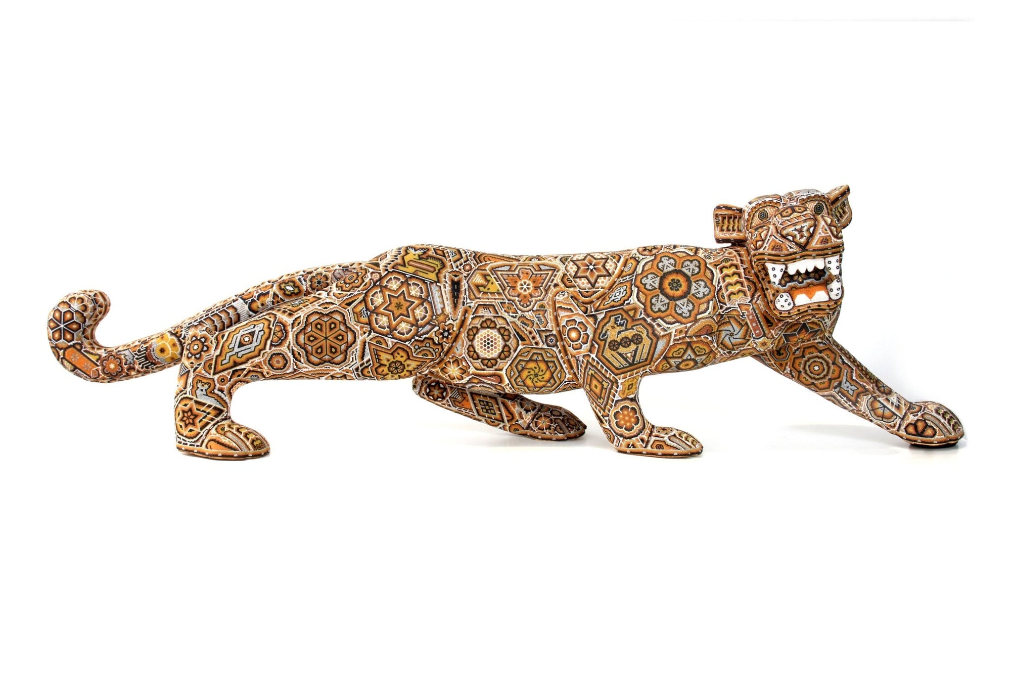Skulptur Huichol Art - Jaguar - Maye - Huichol Art - Marakame