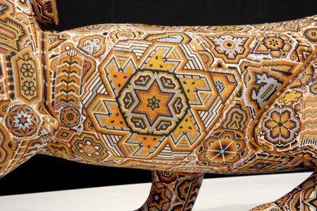 Skulptur Huichol Art - Jaguar - Maye - Huichol Art - Marakame