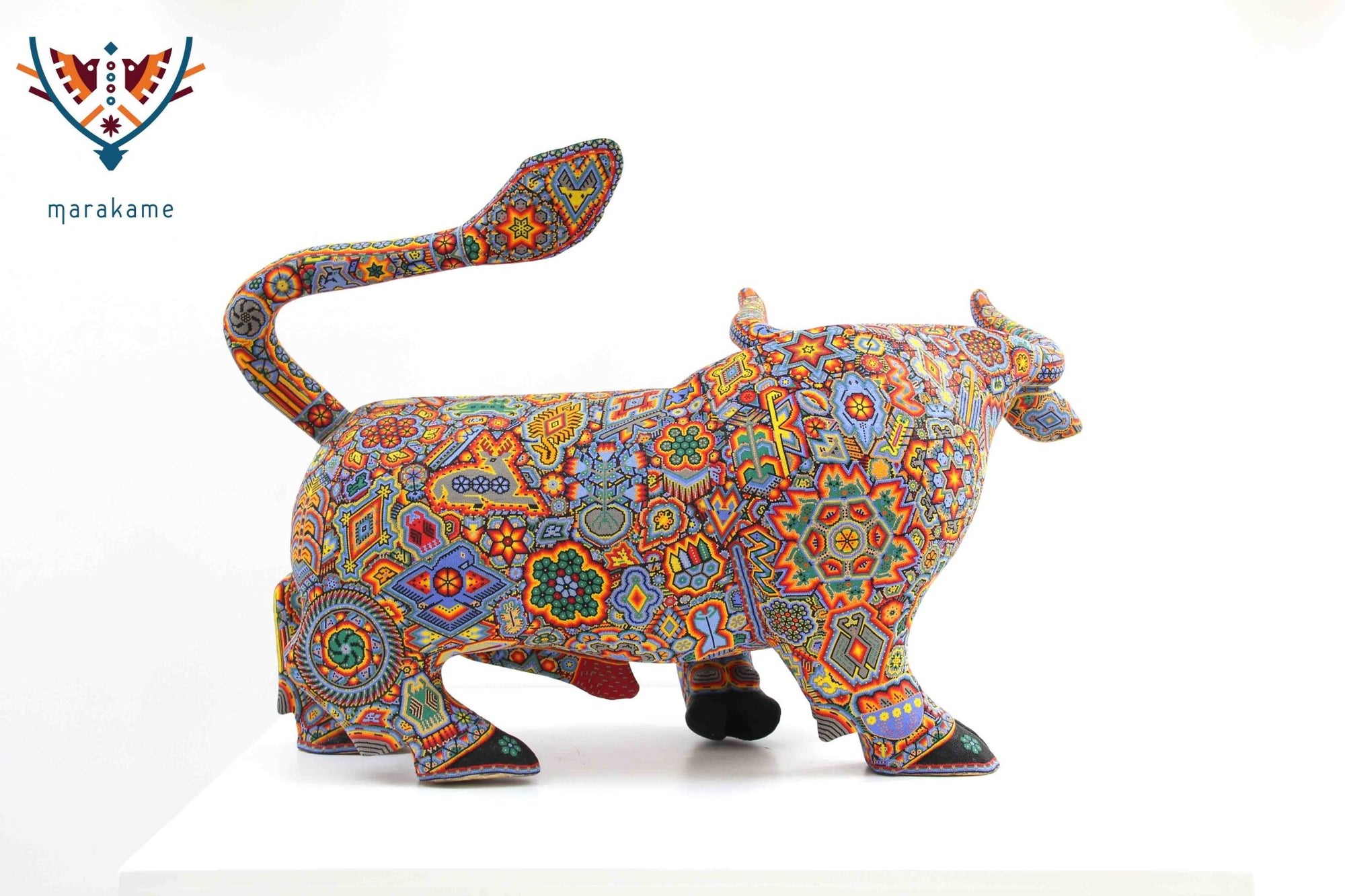 Skulptur Huichol Art Toro – Großer Turah – Huichol Art – Marakame