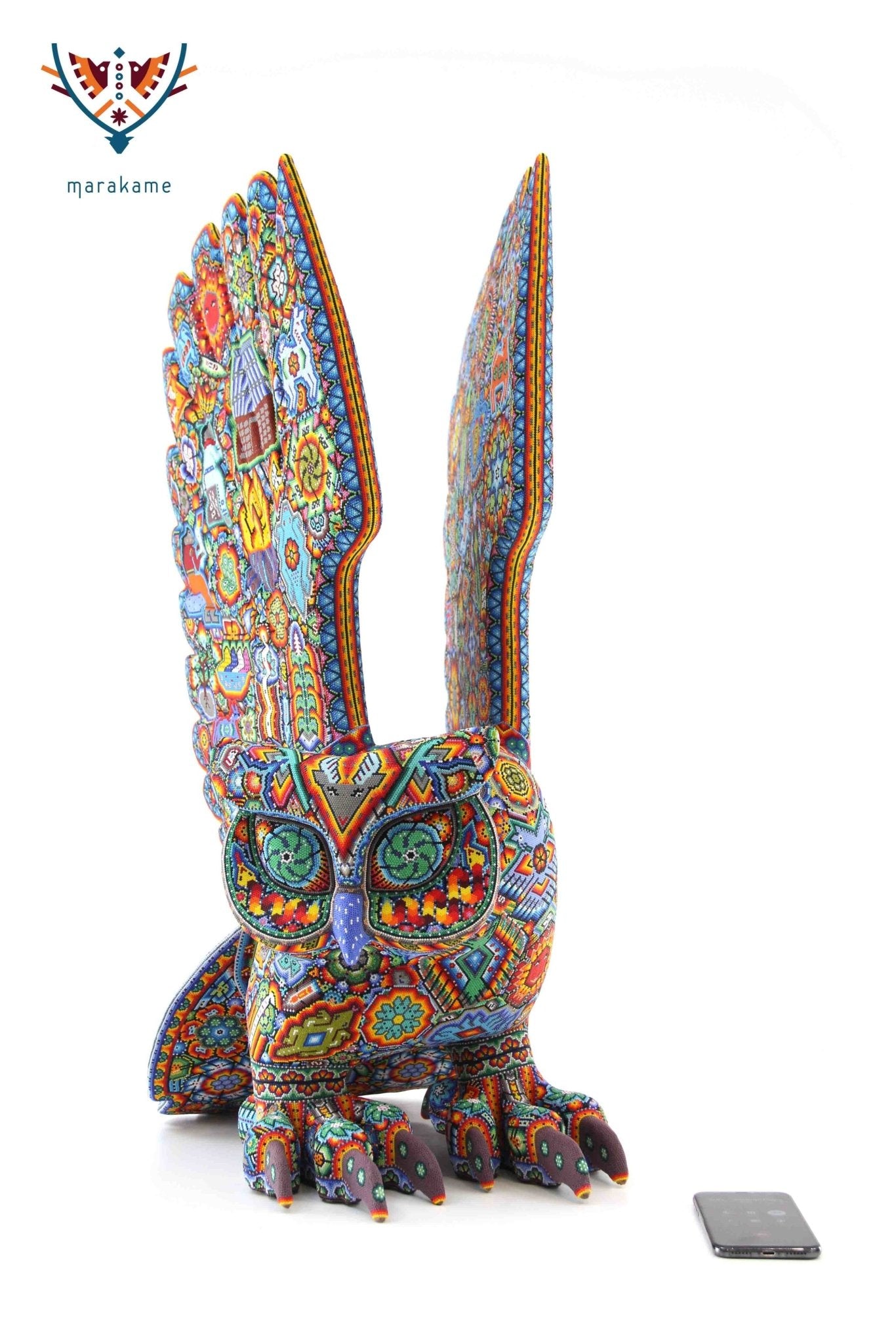 Escultura de copal - Haxianura - Arte Huichol - Marakame