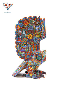 Escultura de copal - Haxianura - Arte Huichol - Marakame