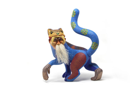Nahual - Ocelot Man - Huichol Art - Marakame