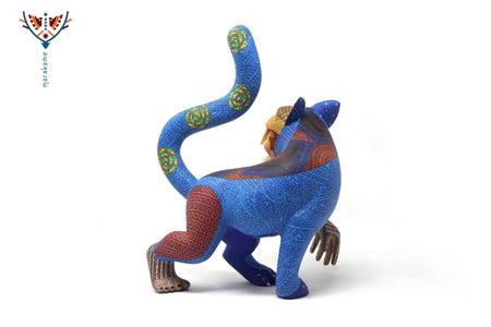 Nahual - Ocelot Man - Huichol Art - Marakame