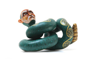 Nahual - Uomo serpente - Arte Huichol - Marakame