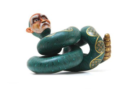 Nahual - Hombre Serpiente - Arte Huichol - Marakame