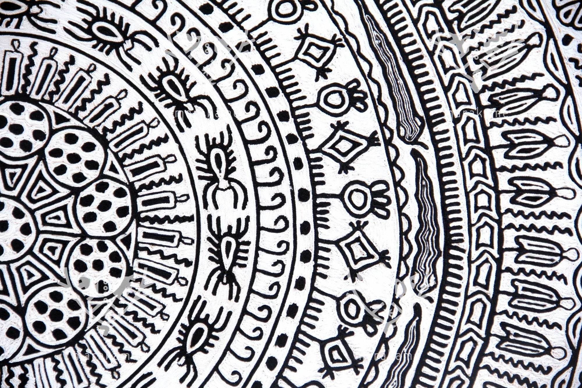 ウーステッド・ウイチョル・サークルのニーリカ - エンピオタダ吸盤 - 160 cm。 - ウイチョル族の芸術 - マラカメ