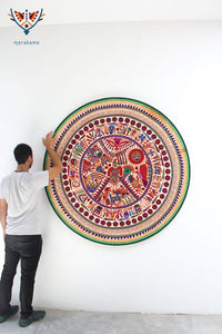Nierika de Huichol Circle Yarn - Nakawé - 160 cm. - Art Huichol - Marakamé