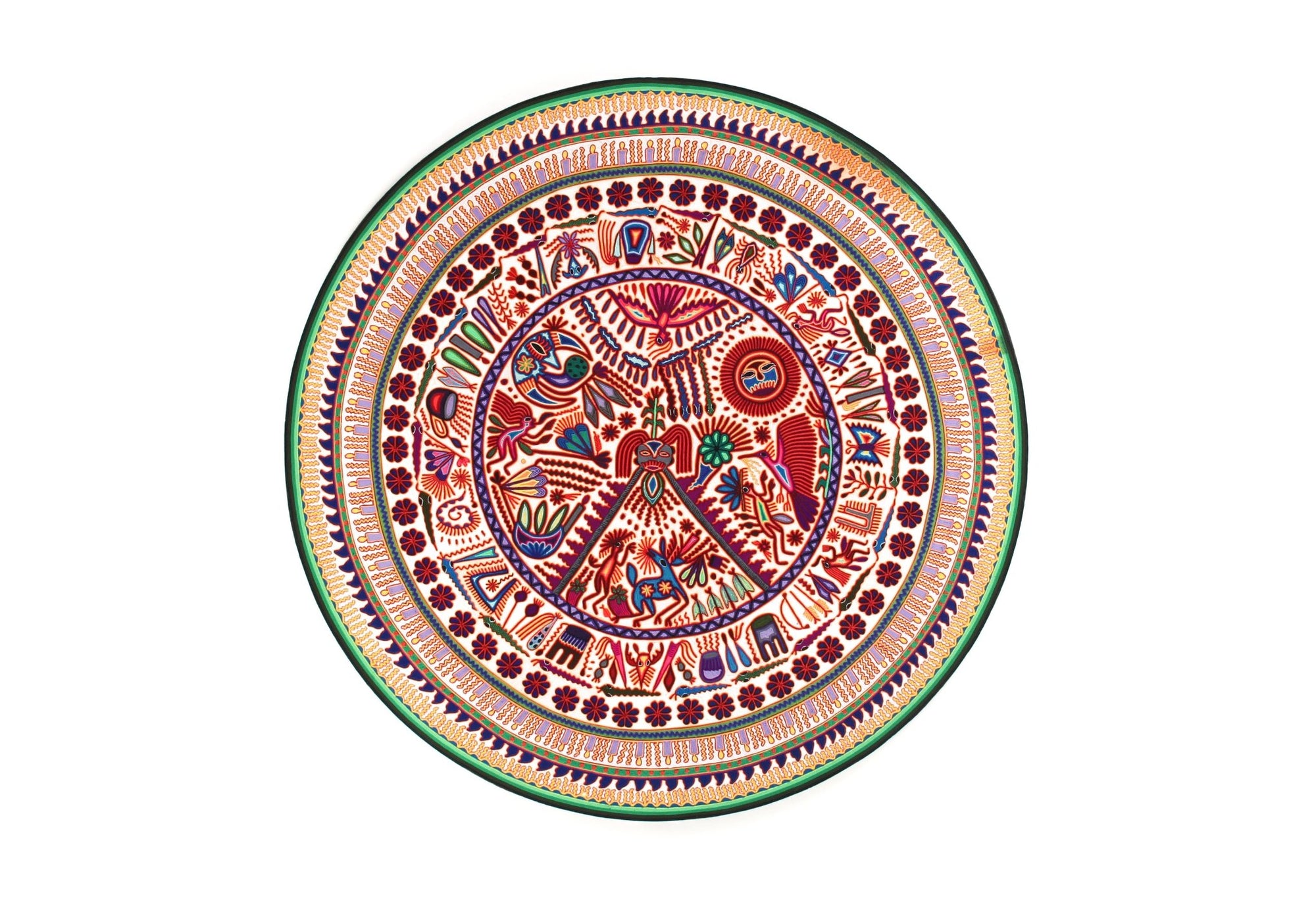 Nierika of Huichol Circle Yarn - Nakawé - 160 cm. - Huichol Art - Marakame